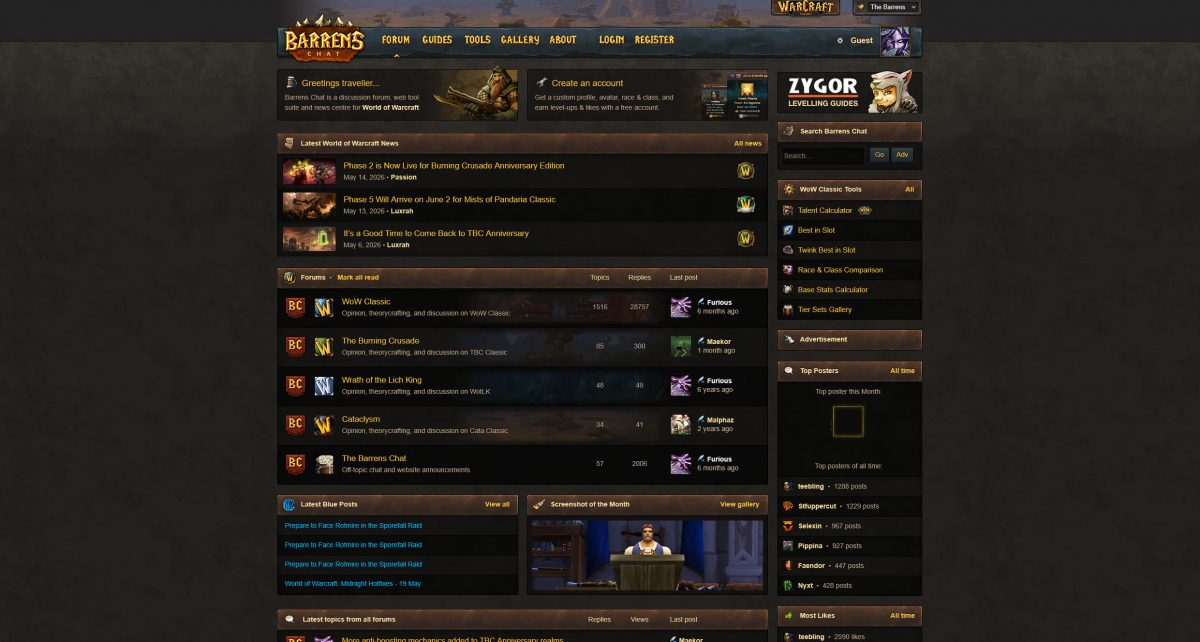 Barrens Chat A WoW Classic Discussion Forum