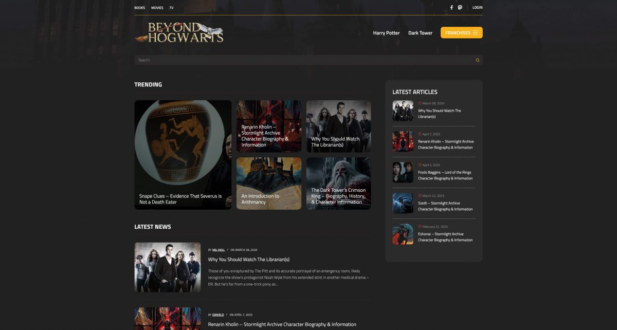 Beyond Hogwarts News Reviews Articles for Movies TV Books