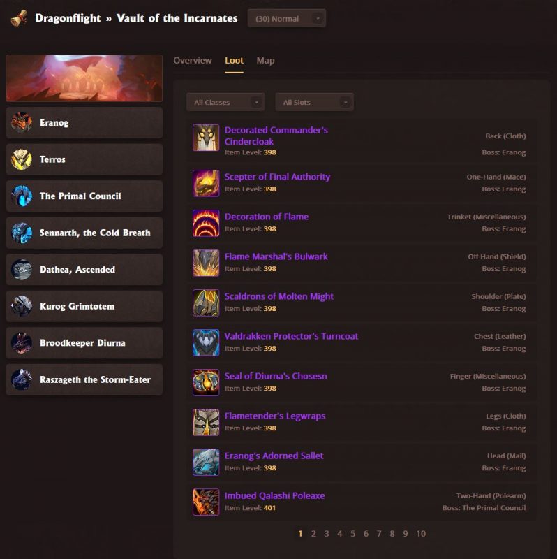 Lexicon Gaming Launches Warcraft DB a World of Warcraft Dragonflight Raid and Dungeon Journal