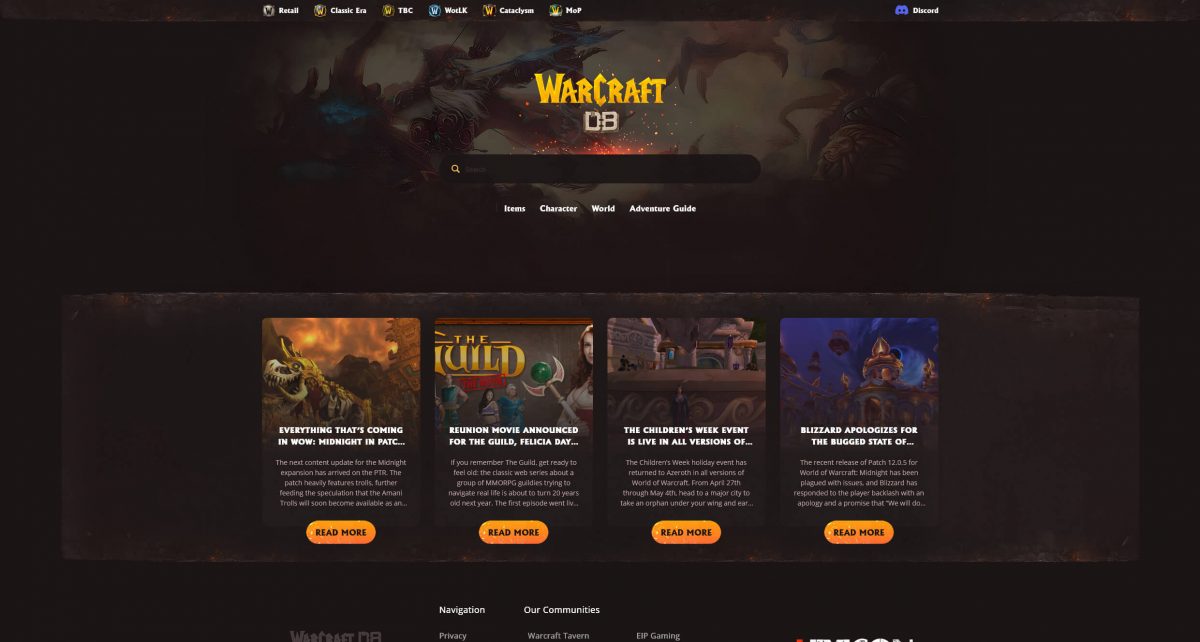 Raid Dungeon Journal Warcraft DB