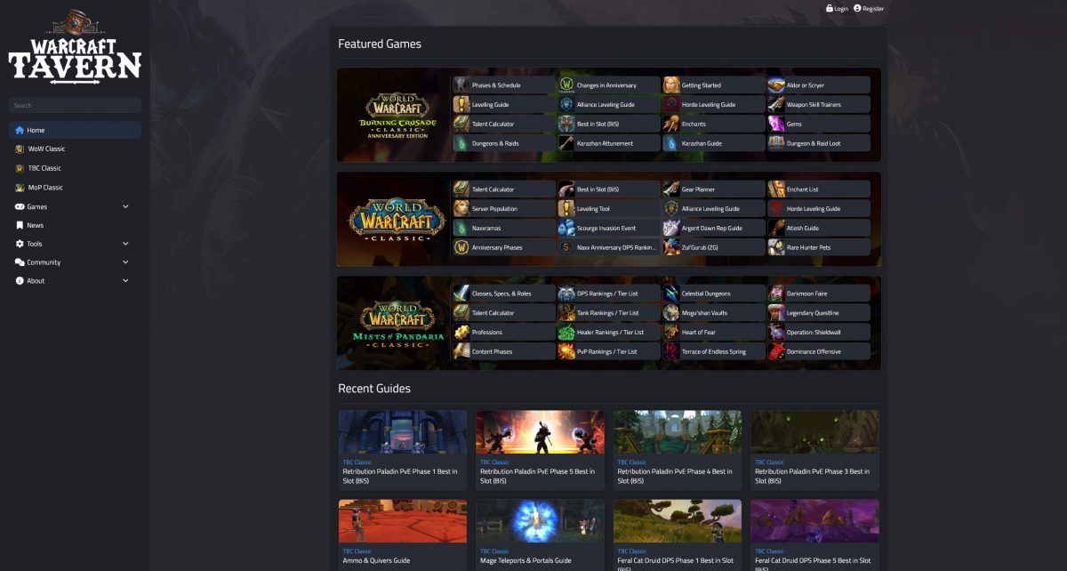 Warcraft Tavern World of Warcraft News Guides Tools